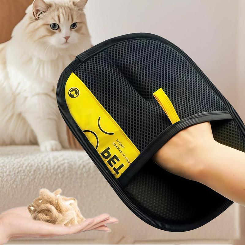 Pet Hair Removal Glove & Static Cleaning Brush